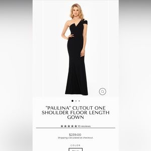 "PAULINA" CUTOUT ONE
SHOULDER FLOOR LENGTH
GOWN